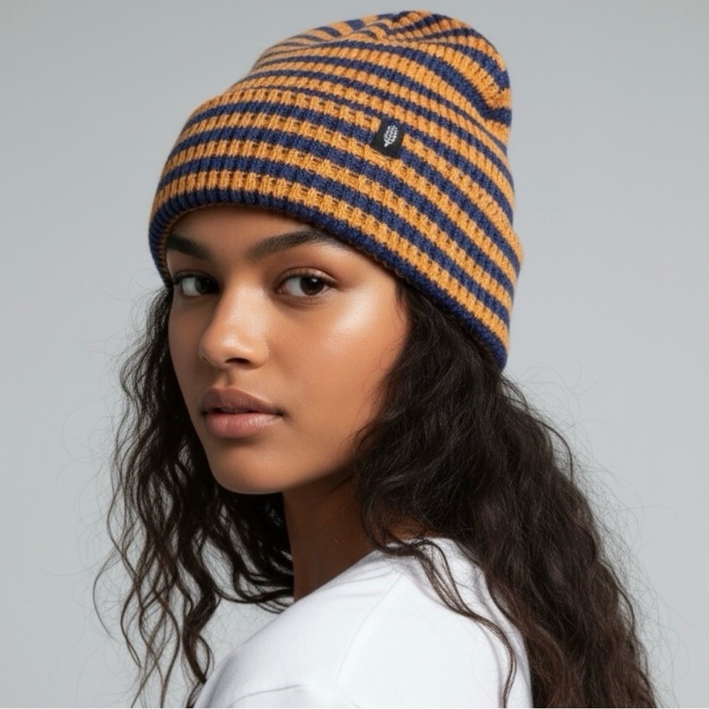 Cool down varsity Orange/Blue Beanie - Picture 1 of 5